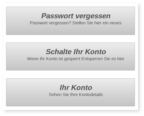 Access Manager Self Service in German